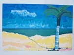 Aldemir Martins, Coqueiro, gravura, tiragem 82/100, 50x70cm, Edição Póstuma, sem moldura