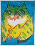Osmar Santos, Gato, gravura, tiragem 3/100, 80x60cm, 2003, sem moldura