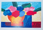 Aldemir Martins, Vasos, gravura, tiragem 14/100, Edição Póstuma, 50x70cm, sem moldura