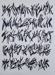 Leon Ferrari, Manuscritos, gravura, PI 3/6, 70x50cm, sem moldura