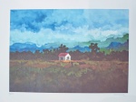 Sorensen, Paisagem, gravura, tiragem 41/100, 50x70cm, sem moldura