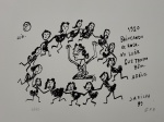 José Antonio da Silva, Ciranda, gravura, tiragem 2/25, Edição Póstuma, 26x35cm, sem moldura