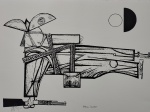 Aldemir Martins, Cangaceiro, gravura, tiragem 46/100, Edição Póstuma, 36x50cm, sem moldura
