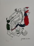 José Antonio da Silva, São Jorge, gravura, tiragem 71/100, Edição Póstuma, 36x21cm, sem moldura