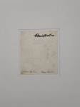 Aldemir Martins, Estudo, desenho, lápis sobre papel, 13x11cm, com certificado do Estúdio Aldemir Martins, sem moldura