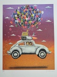 Kleber Lopes, Férias, gravura, tiragem 65/80, 55x46cm, sem moldura