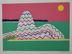 Carlos Furtado, Pão de Açúcar estilizado, gravura, tiragem 53/100, 30x39cm, sem moldura