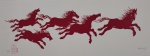Fang, Cavalo Vermelho, gravura, tiragem 1/50, 18x50cm, sem moldura