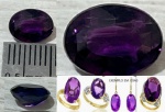 AMETISTA ROXA EXTRA LUXO ALTO PADRÃO LAPIDAÇÃO OVAL ORIGEM SANT SÉ BAHIA MAGNIFICO ROXO SAFIRA!