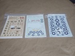 Lote composto por 3 cartelas de decalques  na escala 1/48!Se necessário solicitar mais fotos, vídeos ou perguntas para análise . Lembre-se de questionar sobre todas as dúvidas até o dia anterior ao dia do pregão ao vivo, solicite fotos e informações se necessário !Antes de efetuar lances, leia as informações importantes e os termos e condições com atenção! Dúvidas devem ser enviadas via WhatsApp (24) 992260836 Grato a todos!!!!