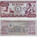 C34 - Cédula Moçambique 1.000 Meticais 1980