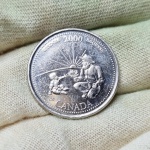 E68 - Moeda Canadá, comemorativa `Série milênio` Sabedoria 2000