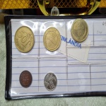 E79 - Cartela com 5 Moedas Finlândia 