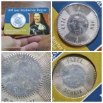 Moeda Holanda - 5 euros - Ano 2007 - Prata (.925) - 11.9g - 29 mm - KM# 277 -  BLISTER OFICIAL. 400º aniversário do nascimento de Michiel de Ruyter