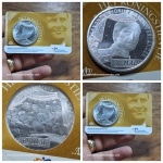 Moeda Holanda - 10 euros - Ano 2013 - Cobre banhado em prata  - 15,5g - 33 mm - KM# 339 -  BLISTER OFICIAL. Coroação do Rei Willem-Alexander