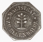 Numismática - Magnífica peça proveniente de coleção adquirida na Alemanha, fruto de anos de garimpo. Oportunidade - Notgeld.
25 Pfennig - Regenwalde