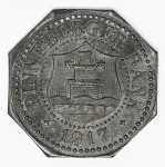 Numismática - Magnífica peça proveniente de coleção adquirida na Alemanha, fruto de anos de garimpo. Oportunidade - Notgeld.
Pinneberger Bank - 1917 - 50 Pfennig - Magnífica, Flor de Cunho - 15.000 Cunhadas