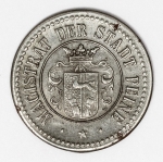 Numismática - Magnífica peça proveniente de coleção adquirida na Alemanha, fruto de anos de garimpo. Oportunidade - Notgeld.
50 Pfennig - Peine - Perfeita