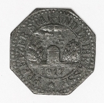 Numismática - Magnífica peça proveniente de coleção adquirida na Alemanha, fruto de anos de garimpo. Oportunidade - Notgeld.
5 Pfennig - 1917 - Pretz - Cotação €60,00, sessenta euros.