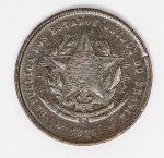 Numismática Brasil - 20 Réis `Vintem poupado, vintem ganho` - Proveniente de coleção.
1895