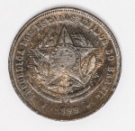 Numismática Brasil - 20 Réis `Vintem poupado, vintem ganho` - Proveniente de coleção.
1899