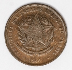 Numismática Brasil - 20 Réis `Vintem poupado, vintem ganho` - Proveniente de coleção.
1900