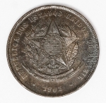 Numismática Brasil - 20 Réis `Vintem poupado, vintem ganho` - Proveniente de coleção.
1901 - Linda