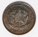 Numismática Brasil - 20 Réis `Vintem poupado, vintem ganho` - Proveniente de coleção.
1908 - Linda