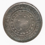 Numismática Brasil - 40 Réis em bronze - `A economia faz a prosperidade` 
1893