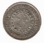 Numismática Brasil - 40 Réis - Bronze - República - `A economia faz a prosperidade`
1895
