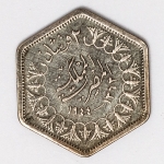 Numismática Egito - 2 Piastras - 1944 - Prata, KM 369
