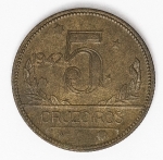 Numismática Brasil - 5 Cruzeiros - 1942