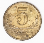 Numismática Brasil - 5 Cruzeiros - 1943