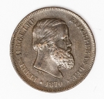 Numismática Brasil - 10 Réis - 1870 B 786 - Rara, excelente exemplar