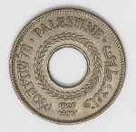 Numismática Palestina - 5 Mils - 1927