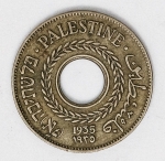 Numismática Palestina - 5 Mils - 1935