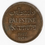 Numismática Palestina - 2 Mils - 1927