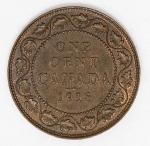 Numismática Canadá - One Cent - 1918 