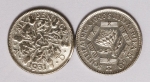 Numismática - 2 peças em prata