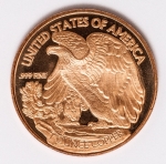 Numismática USA - 1 Onça de Cobre