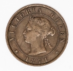 Numismática Ilha Príncipe - Eduardo, One Cent - 1871
