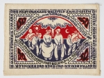 Numismática Alemanha - Notgeld em seda - Perfeita