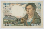 Numismática França - 5 Francos - 1943