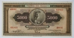 Numismática Grécia - Linda cédula de 5000 Dracmas - 1932 -20,3x10cm