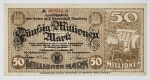 Numismática Alemanha - Cédula do Pós Guerra e Inflacionário. Fez parte de importante coleção europeia.
Vale ressaltar que será apregoada individualmente. Não catalogamos as peças mas aconselhamos para maiores informações Deutsches Notgeld de Anton Geiger, 1918-21 e 1914-15 de Hans Jurg
Grande oportunidade para possibilidade de peças inéditas, raras e belas. Aconselhamos análise apurada!!
50 Milhões de Marcos - Hamburg 