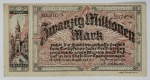 Numismática Alemanha - Cédula do Pós Guerra e Inflacionário. Fez parte de importante coleção europeia.
Vale ressaltar que será apregoada individualmente. Não catalogamos as peças mas aconselhamos para maiores informações Deutsches Notgeld de Anton Geiger, 1918-21 e 1914-15 de Hans Jurg
Grande oportunidade para possibilidade de peças inéditas, raras e belas. Aconselhamos análise apurada!!
20.000000 de Marcos - 1923 - krefeld