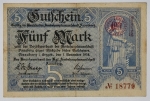 Numismática Alemanha - Cédula do Pós Guerra e Inflacionário. Fez parte de importante coleção europeia.
Vale ressaltar que será apregoada individualmente. Não catalogamos as peças mas aconselhamos para maiores informações Deutsches Notgeld de Anton Geiger, 1918-21 e 1914-15 de Hans Jurg
Grande oportunidade para possibilidade de peças inéditas, raras e belas. Aconselhamos análise apurada!!
5 Marcos - Annaberg - 1918