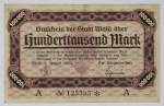 Numismática Alemanha - Cédula do Pós Guerra e Inflacionário. Fez parte de importante coleção europeia.
Vale ressaltar que será apregoada individualmente. Não catalogamos as peças mas aconselhamos para maiores informações Deutsches Notgeld de Anton Geiger, 1918-21 e 1914-15 de Hans Jurg
Grande oportunidade para possibilidade de peças inéditas, raras e belas. Aconselhamos análise apurada!!
100.000 Marcos - 1923 - Wald