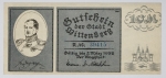 Numismática Alemanha - Cédula do Pós Guerra e Inflacionário. Fez parte de importante coleção europeia.
Vale ressaltar que será apregoada individualmente. Não catalogamos as peças mas aconselhamos para maiores informações Deutsches Notgeld de Anton Geiger, 1918-21 e 1914-15 de Hans Jurg
Grande oportunidade para possibilidade de peças inéditas, raras e belas. Aconselhamos análise apurada!!
10 Marcos - Wittenberg - 1922 - Histórica - Cidade de Lutero - Reforma protestante