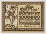 Numismática Alemanha - Cédula do Pós Guerra e Inflacionário. Fez parte de importante coleção europeia.
Vale ressaltar que será apregoada individualmente. Não catalogamos as peças mas aconselhamos para maiores informações Deutsches Notgeld de Anton Geiger, 1918-21 e 1914-15 de Hans Jurg
Grande oportunidade para possibilidade de peças inéditas, raras e belas. Aconselhamos análise apurada!!
1000000 Marcos - Tipo 1 - 1923 - Propaganda feita anonimamente contra os franceses 